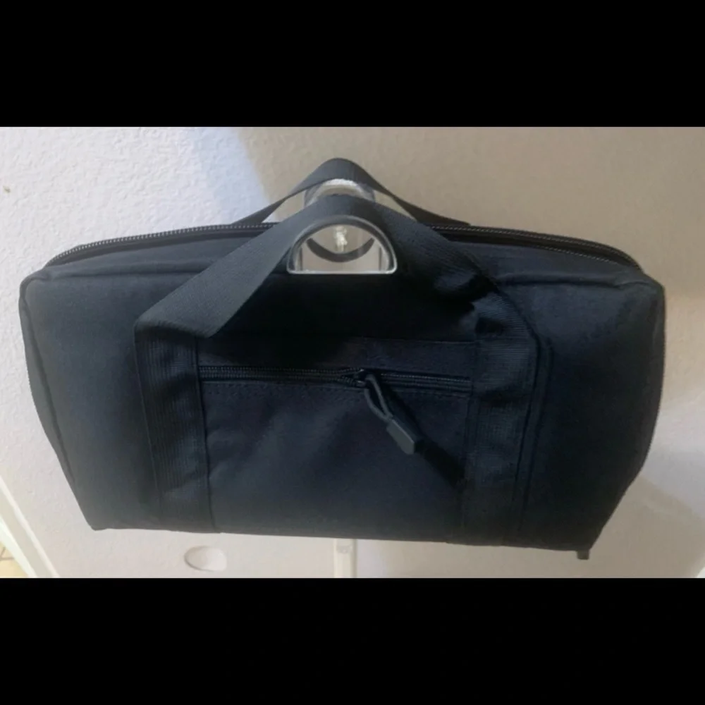 New! “HYOOG” Black  Men's Travel Bags. Set of Three Bags. Measure 13” x 7” x 3”